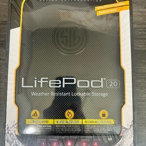 Vaultek LifePod 20 Weather Resistant Lockable Pistol Storage/Safe - Black